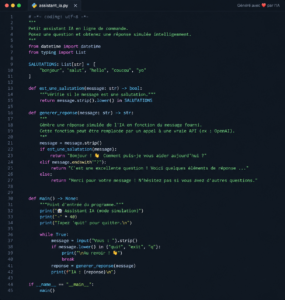 Comment obtenir un code python propre avec le bon prompt IA?